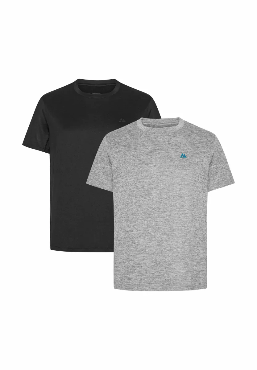 2 PACK - Sport T-Shirt - black/grey