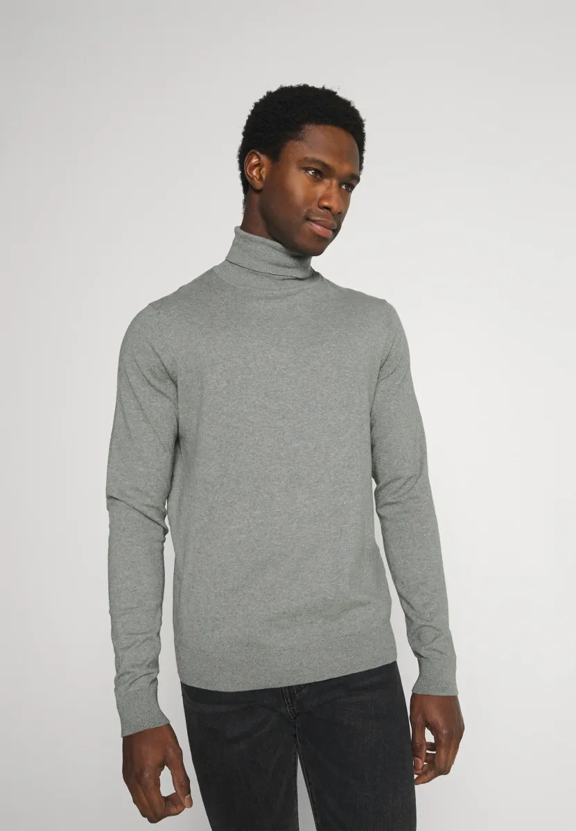 2 PACK - Strickpullover - black/mottled light grey