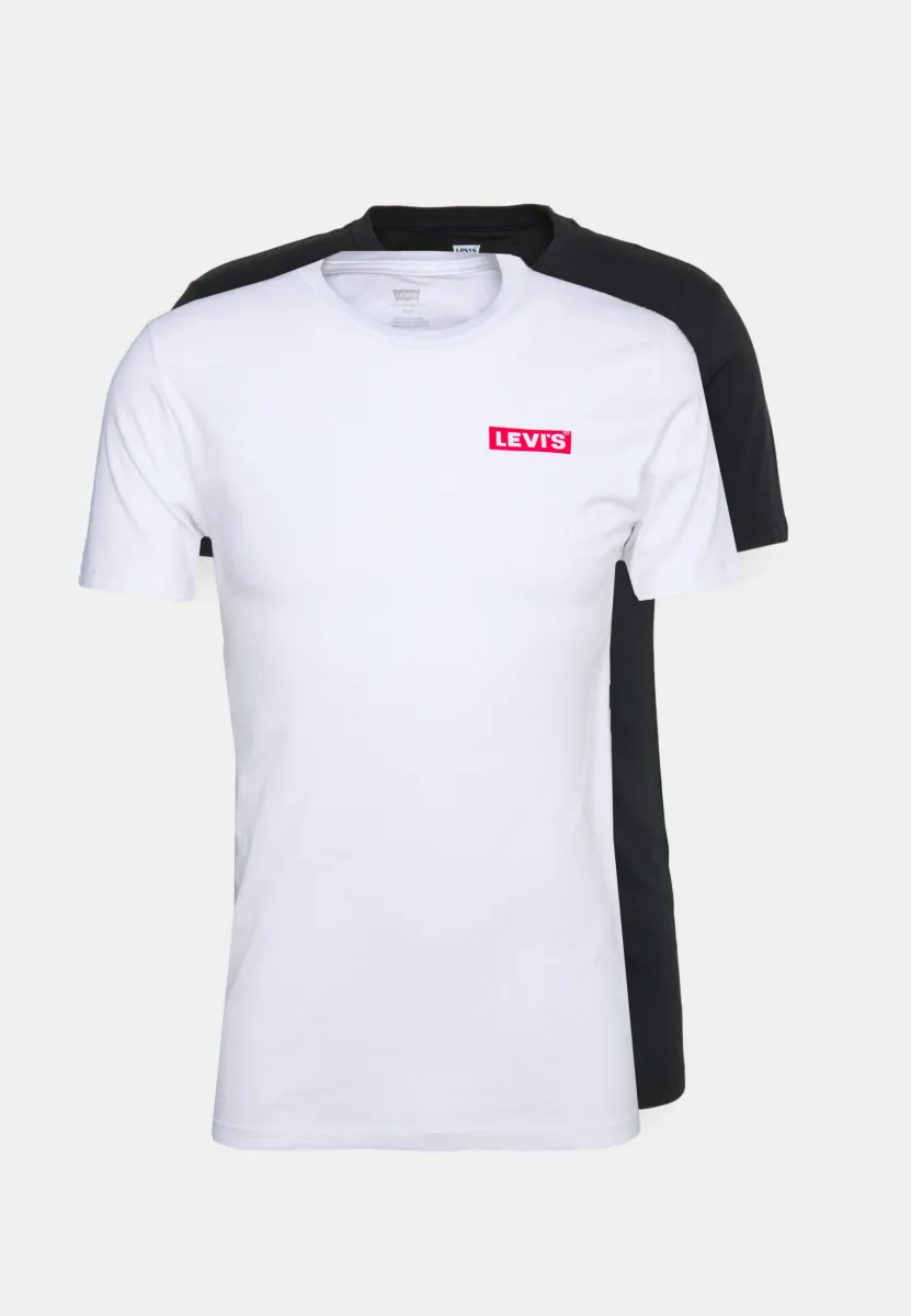 2 PACK - T-Shirt basic - white/black