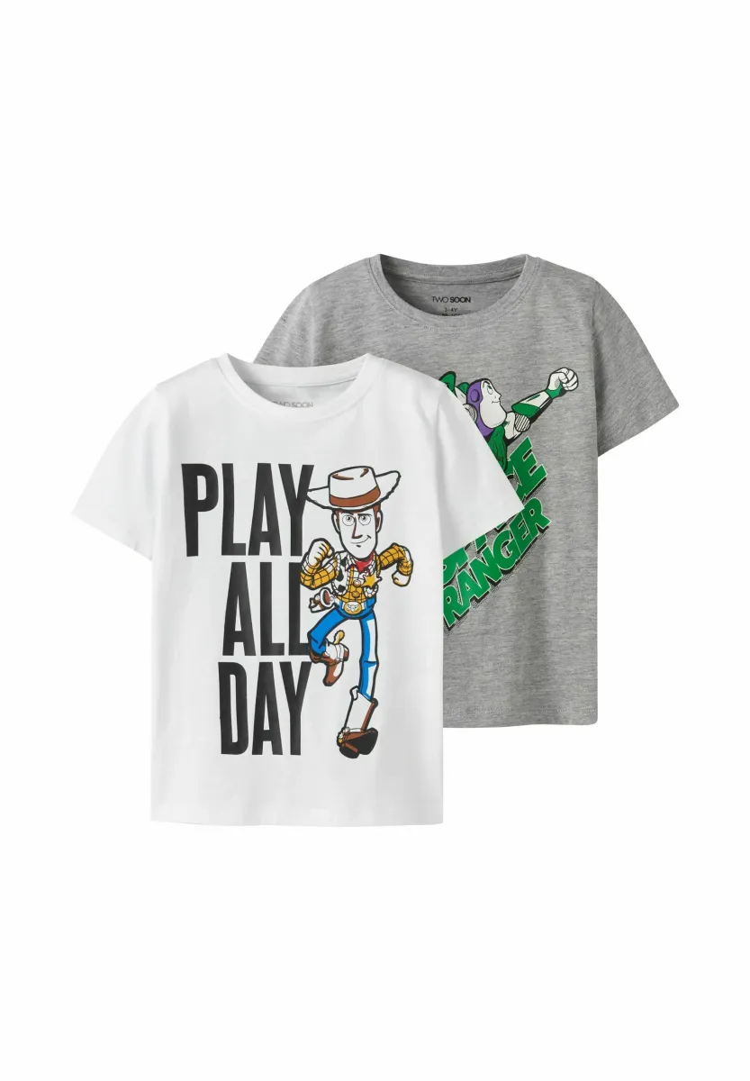 2-PACK  - T-Shirt print - bright white