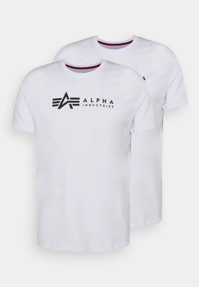 2 PACK - T-Shirt print - white