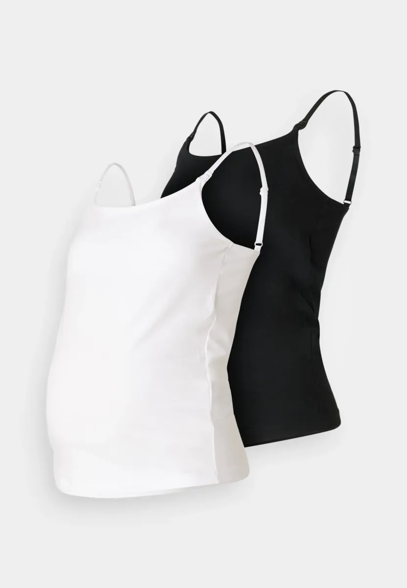 2 PACK  - Top - black/white