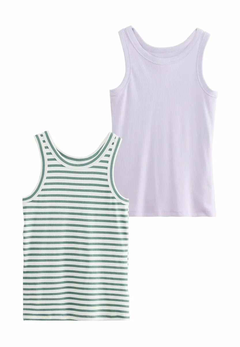 2 PACK - Top - khaki stripe lilac