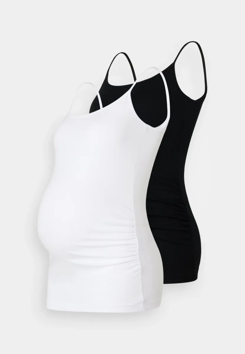 2 PACK - Top - white/black