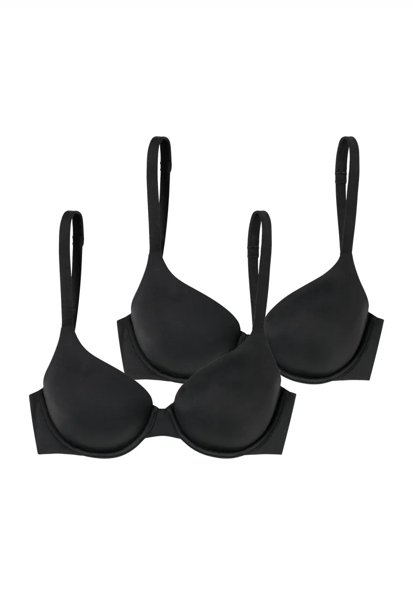 2-PACK - trägerloser/variabler BH - schwarz