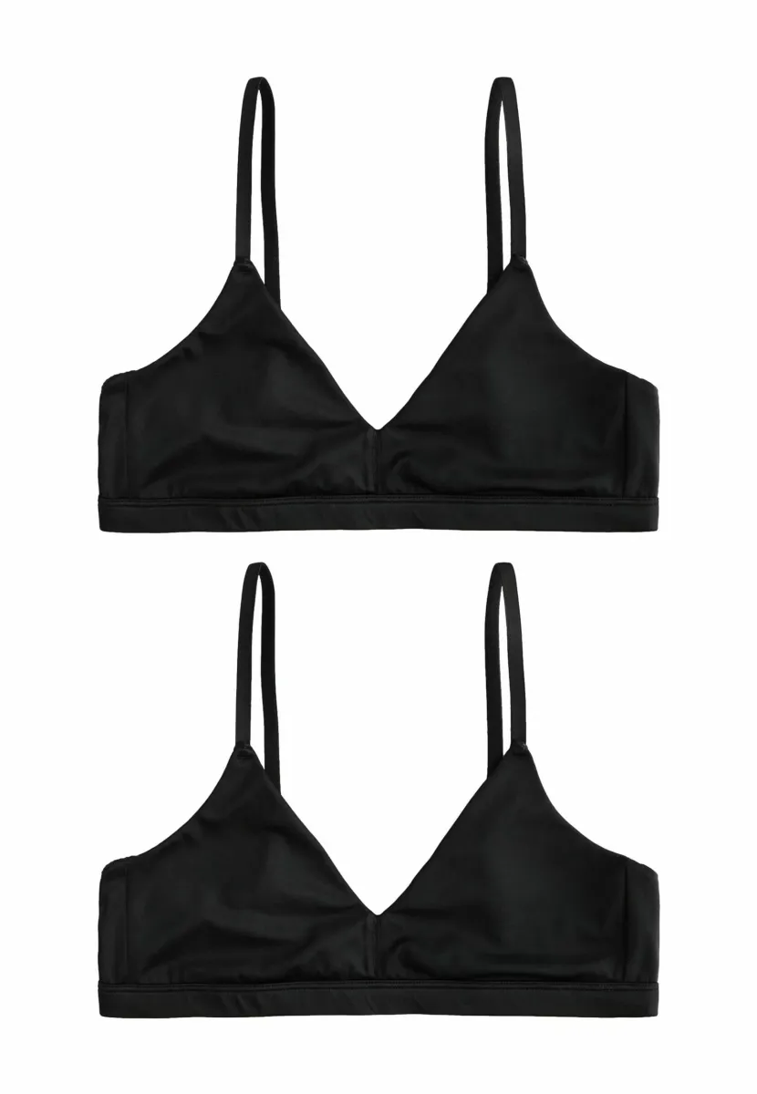 2 PACK   - Triangel BH - black