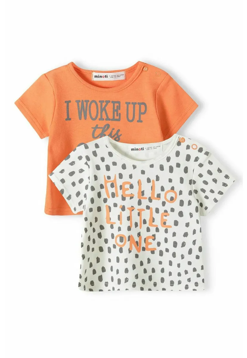 2 PACK UNISEX - Geschenk zur Geburt - white/orange