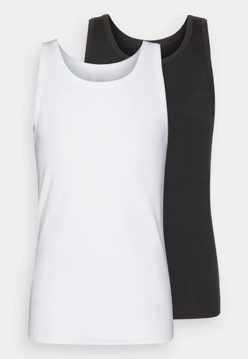 2 PACK - Unterhemd/-shirt - schwarz/weiß