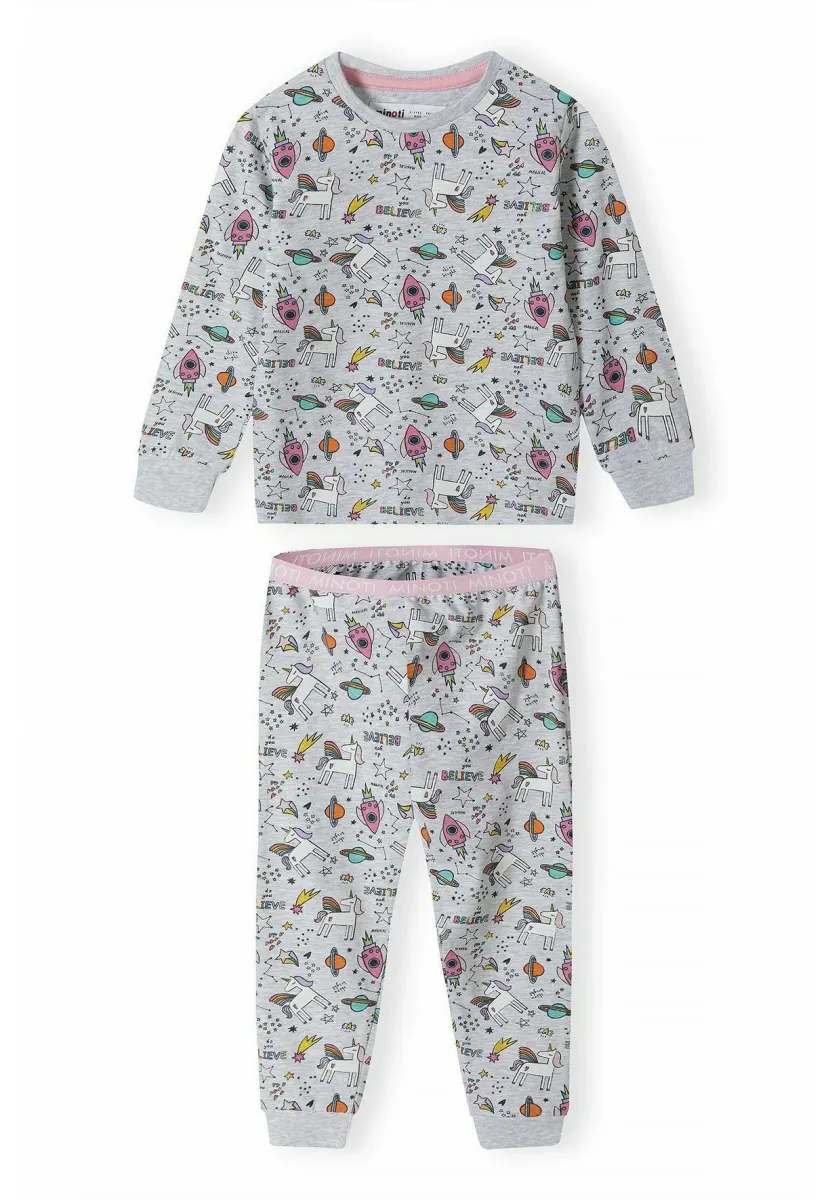 2 PCS SET STANDARD - Nachtwäsche Set - grey pink