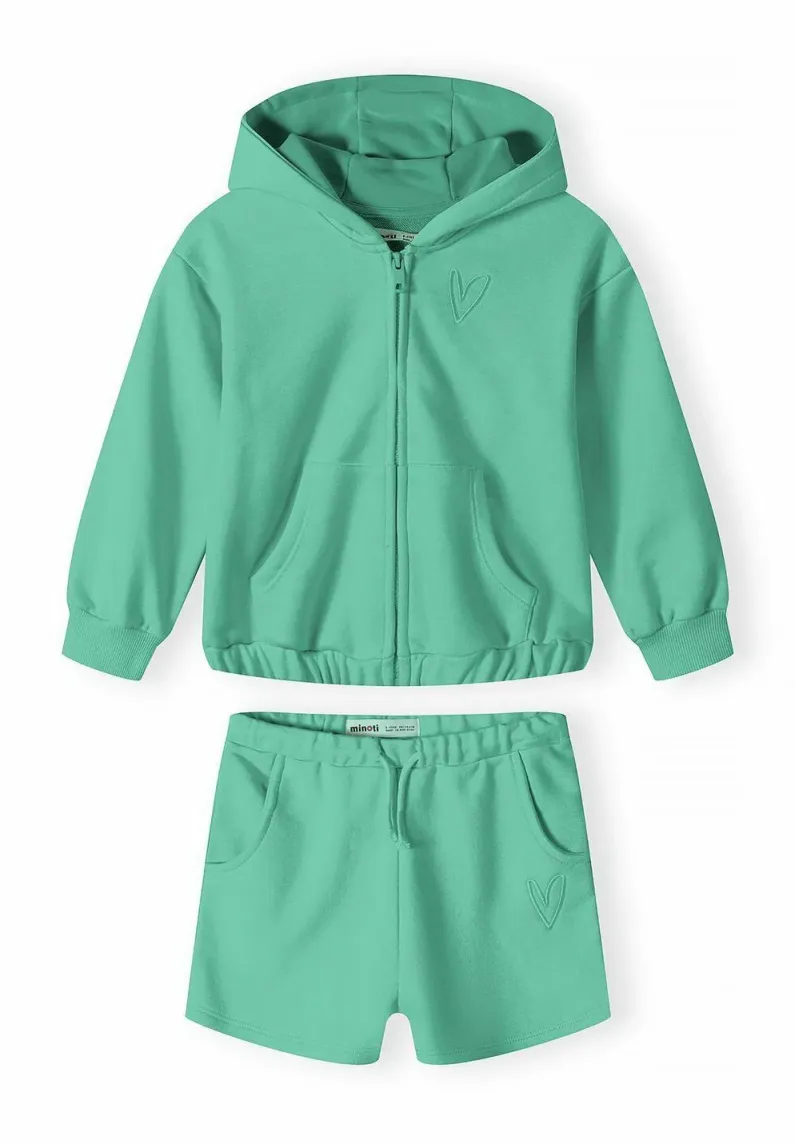 2 PCS SUMMER SET - Sweatjacke - green
