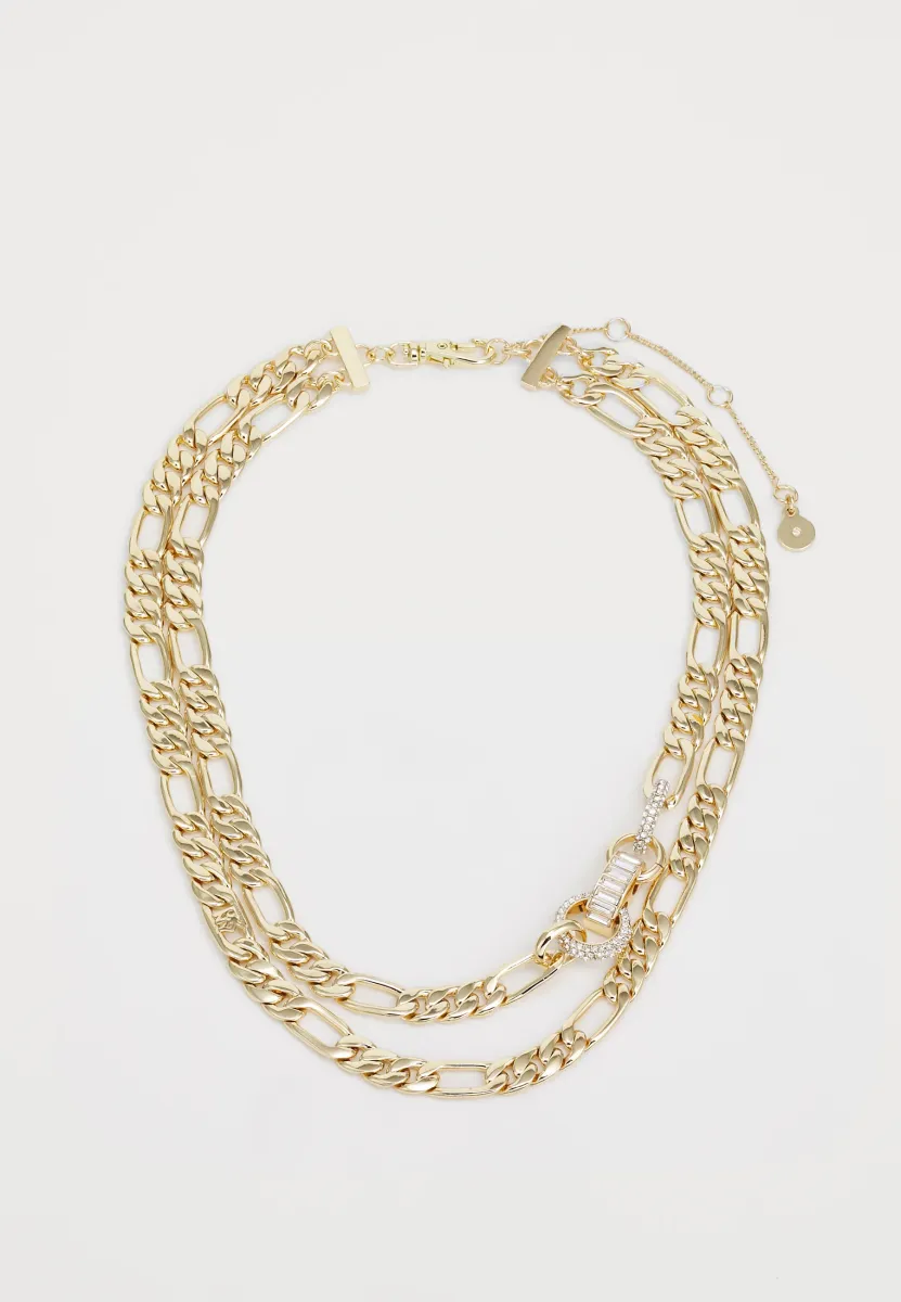 2 ROW CHAIN COLLAR - Halskette - gold-coloured