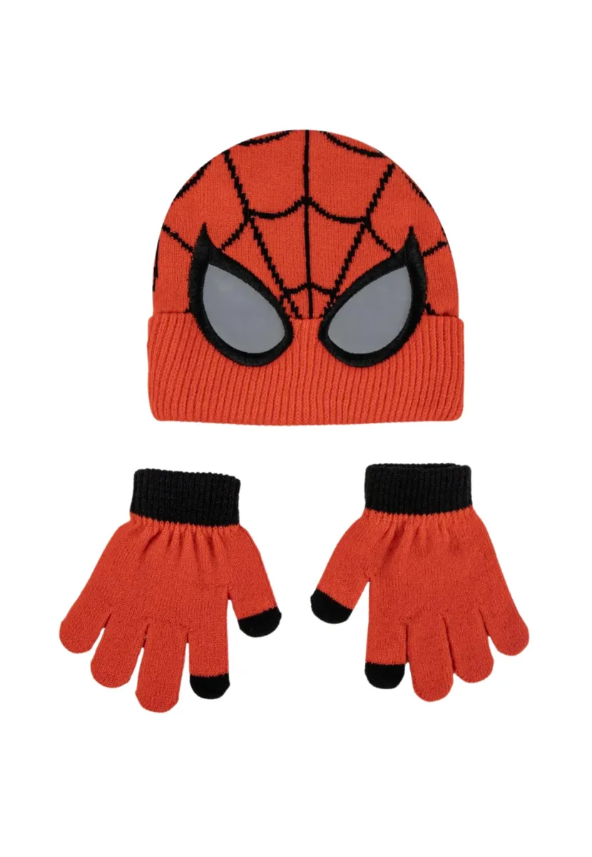 2-TEILIGES SPIDER-MAN SET - Fingerhandschuh - red