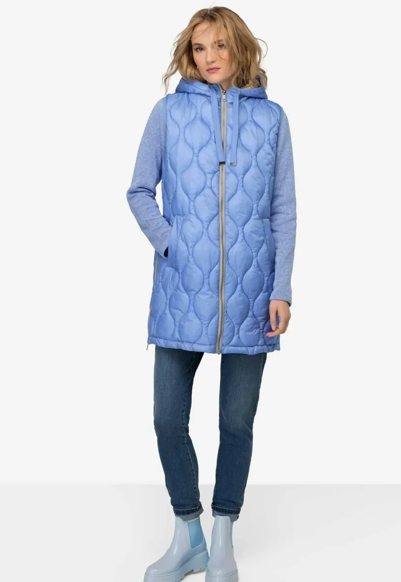 2-WEGE-ZIPPER SAUM-ZIPPER - Weste - cloud blue