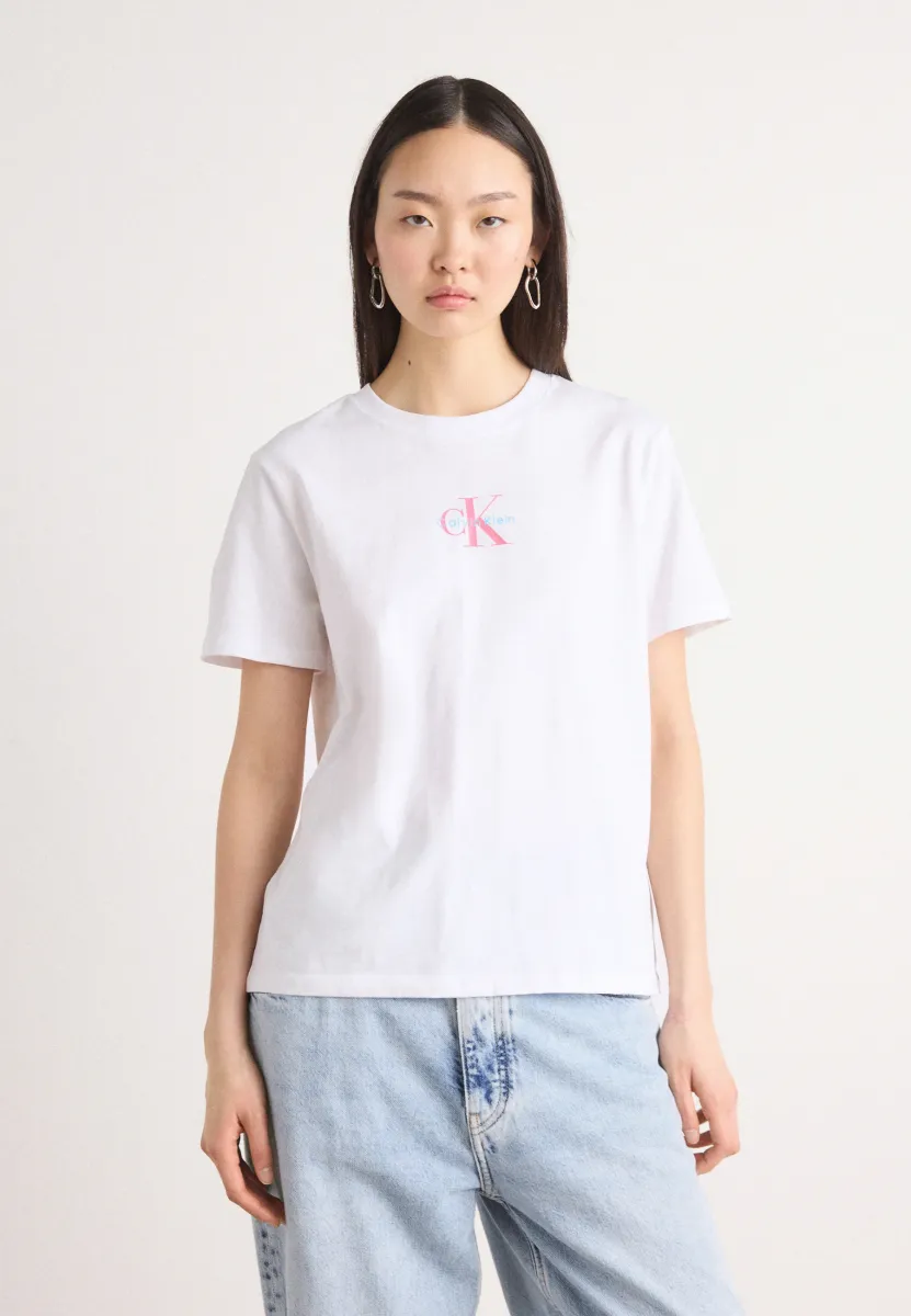 20S CLASSIC LOGO TEE - T-Shirt print - brilliant white