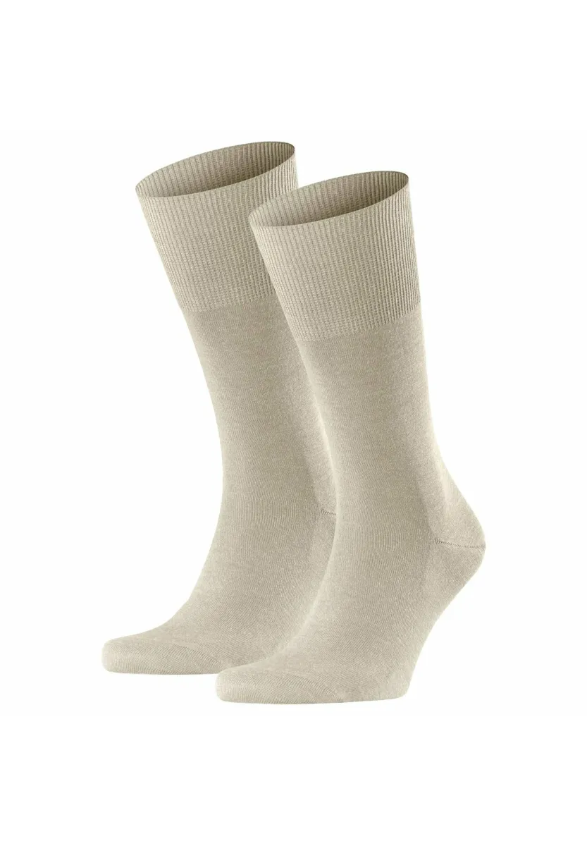 2ER PACK - AIRPORT, FREIZEIT- UND BUSINESS-, UNIFARBEN - Socken - beige