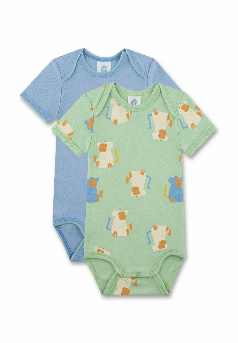 2ER PACK KURZARM AFFE - Body - green