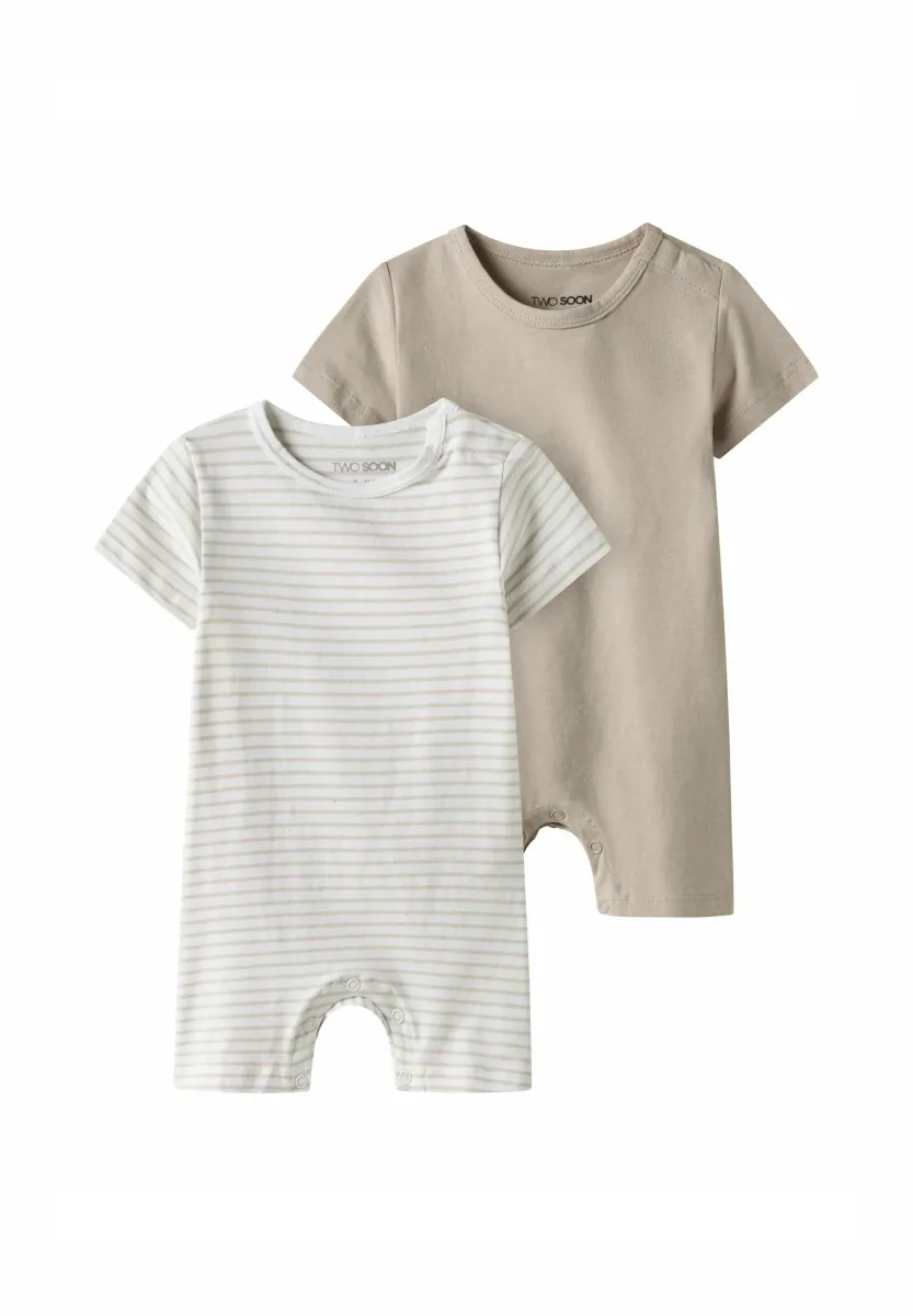 2ER-PACK KURZARM - Pyjama - string