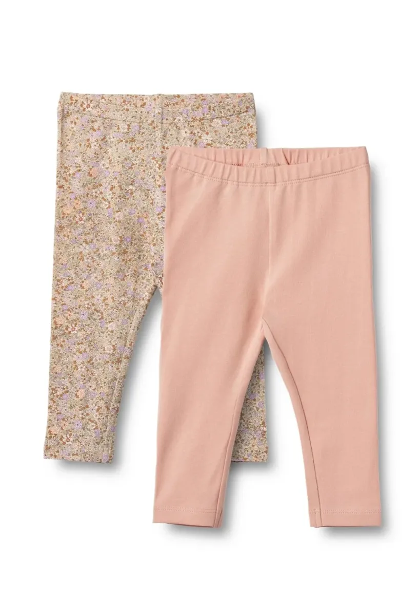 2ER PACK   - Leggings - Hosen - lilac flower meadow