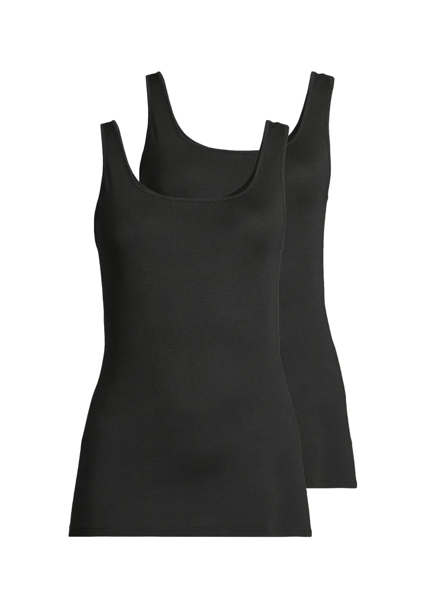 2ER PACK NADINE - Unterhemd/-shirt - schwarz