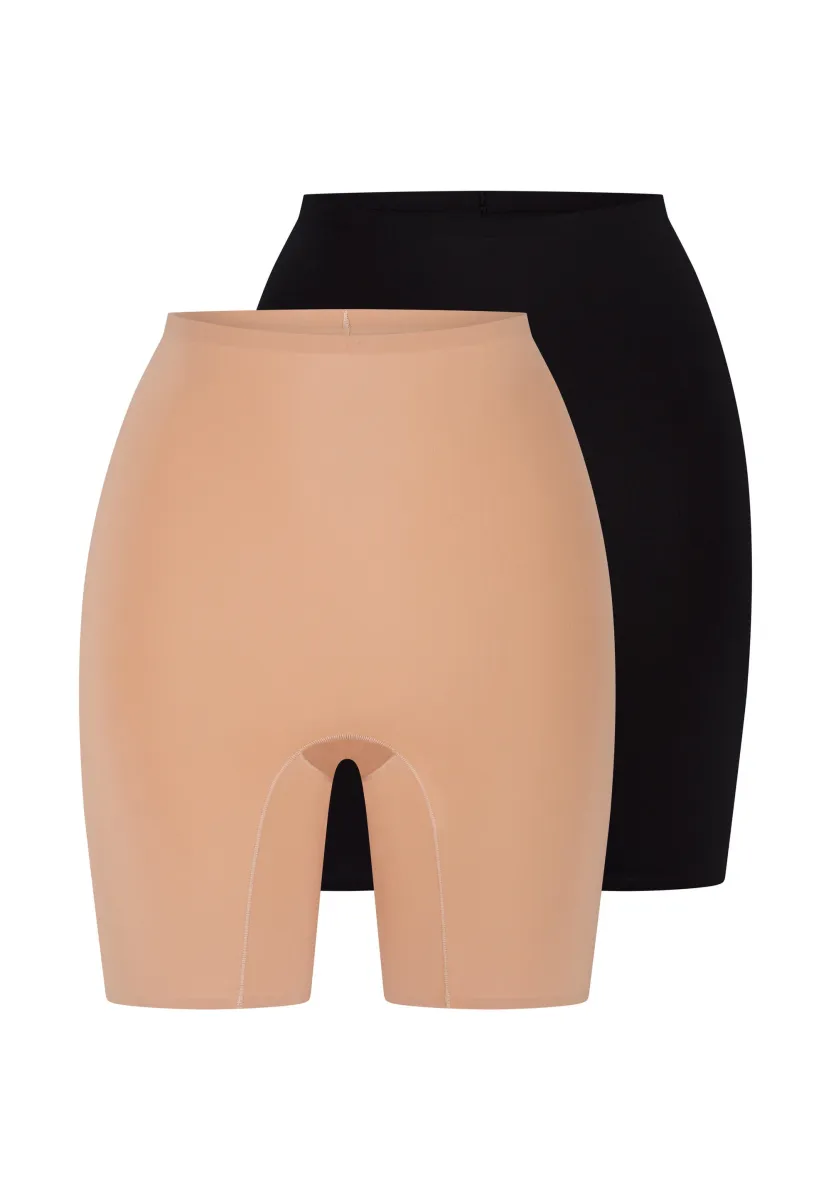 2ER PACK - Panties - schwarz   cream tan