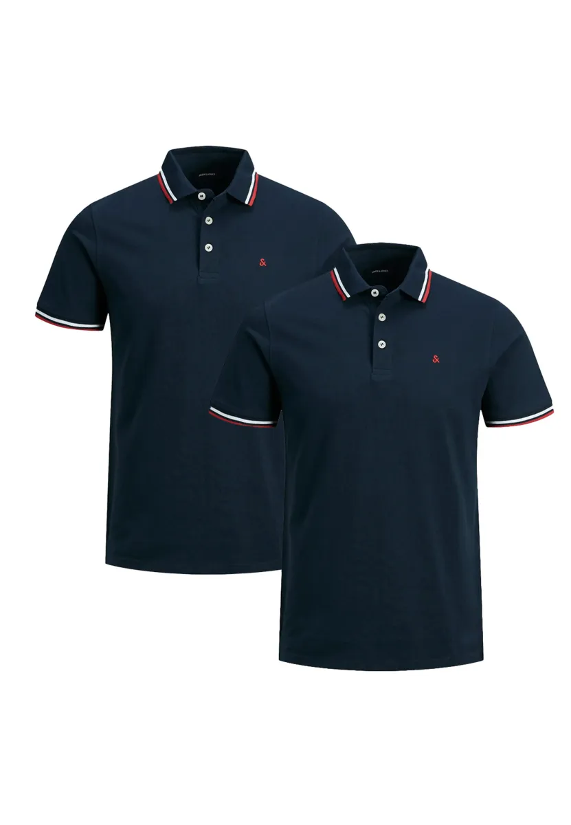 2ER PACK PAULOS SLIM FIT - Poloshirt - navy blazer