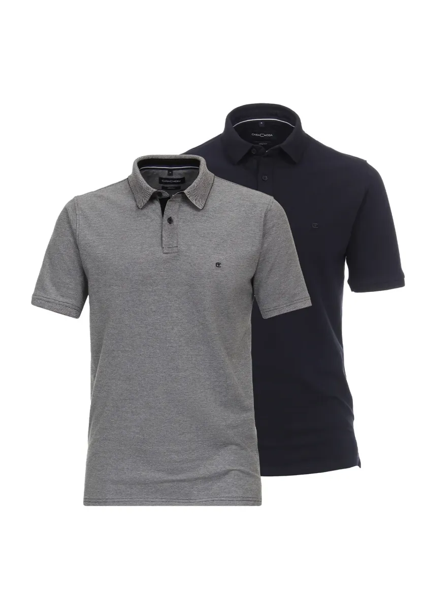 2ER PACK - Poloshirt - dunkelblau   grau