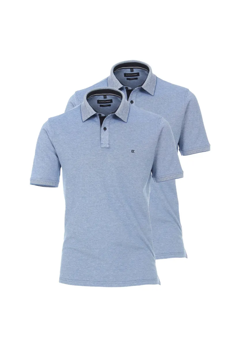 2ER PACK - Poloshirt - hellblau