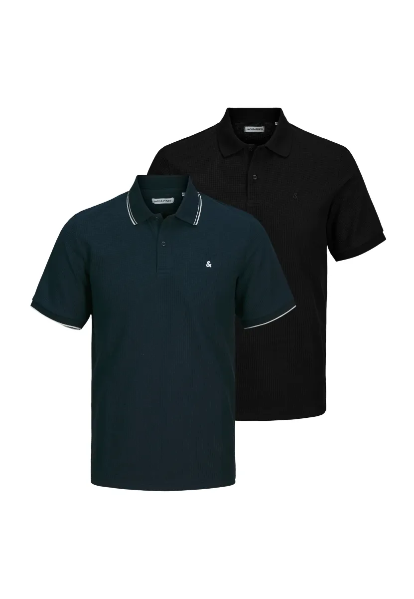 2ER PACK - Poloshirt - schwarz   dunkelblau
