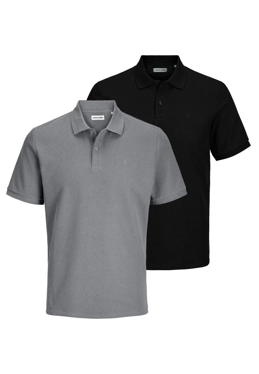 2ER PACK - Poloshirt - schwarz   grau