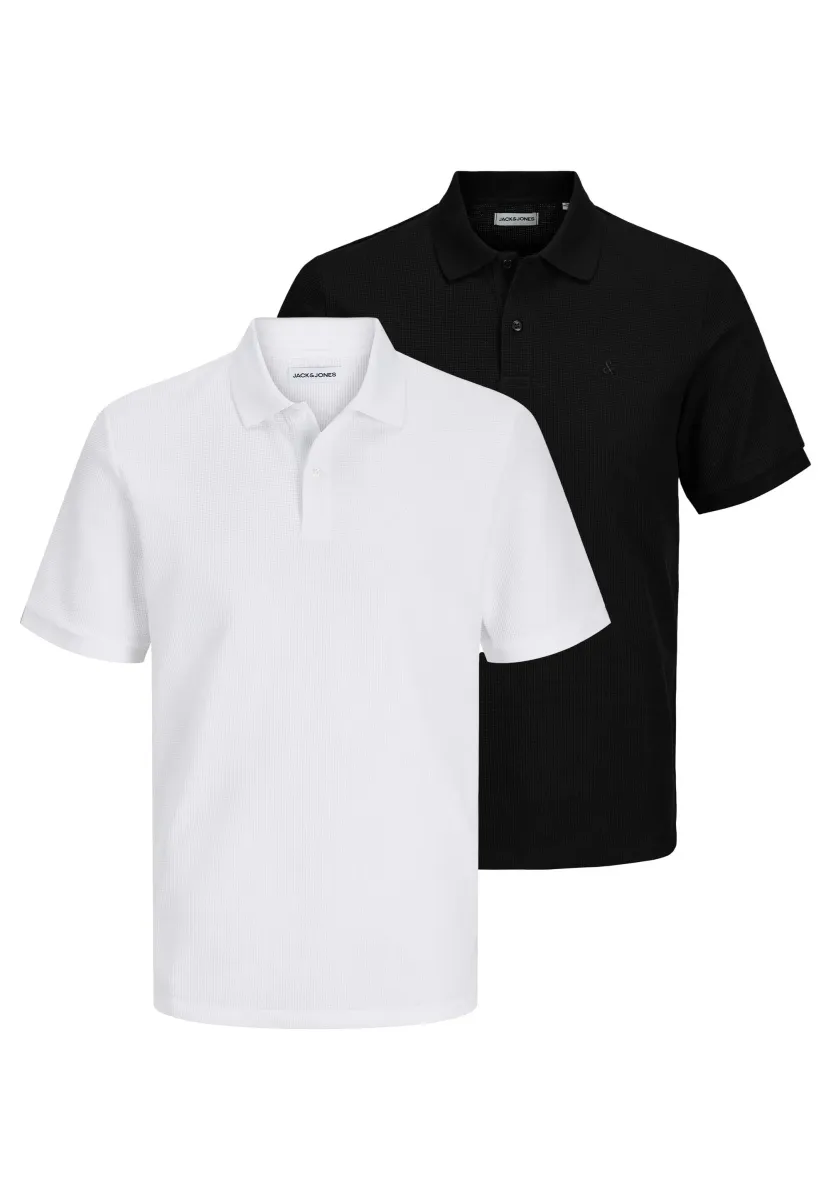 2ER PACK - Poloshirt - schwarz   weiß