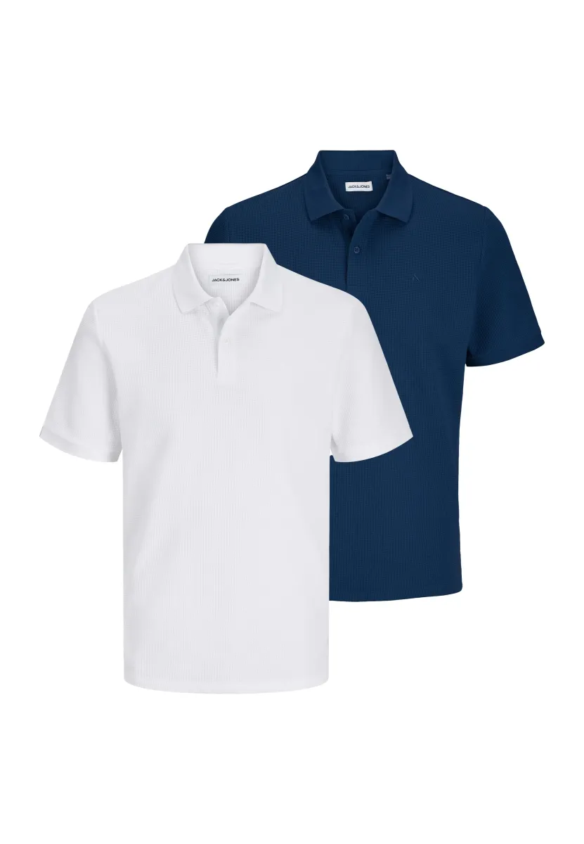 2ER PACK - Poloshirt - weiß   blau