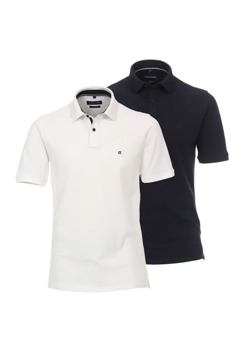 2ER PACK - Poloshirt - weiß   dunkelblau