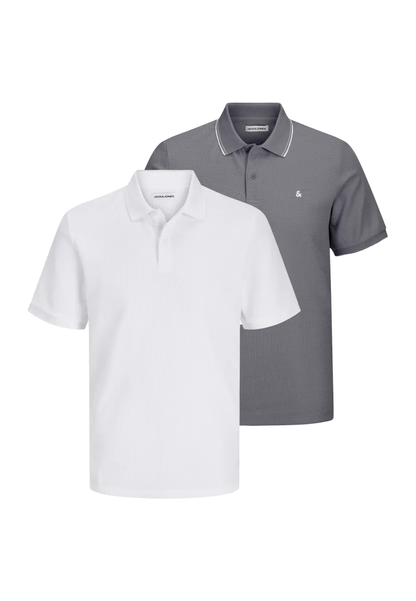 2ER PACK - Poloshirt - weiß   dunkelgrau