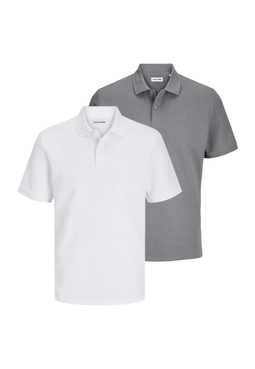 2ER PACK - Poloshirt - weiß   grau
