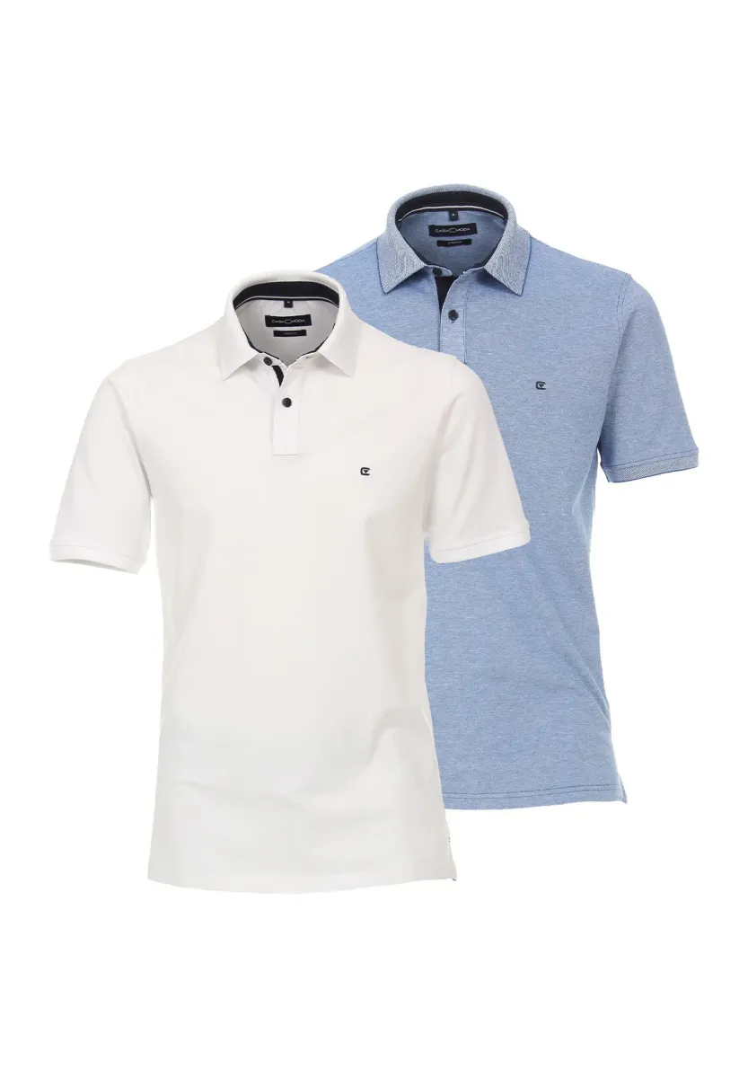 2ER PACK - Poloshirt - weiß   hellblau