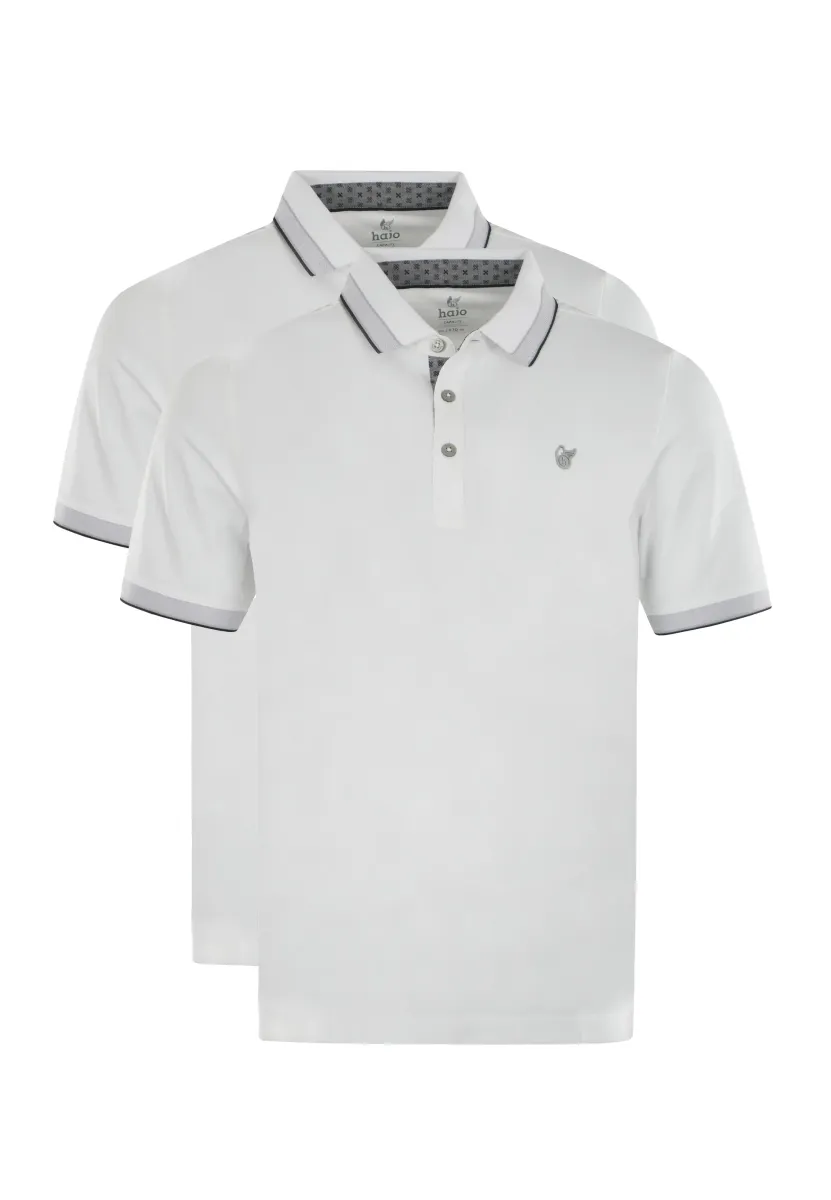 2ER PACK - Poloshirt - weiß
