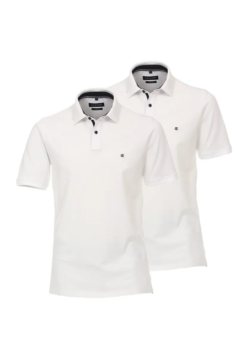 2ER PACK - Poloshirt - weiß