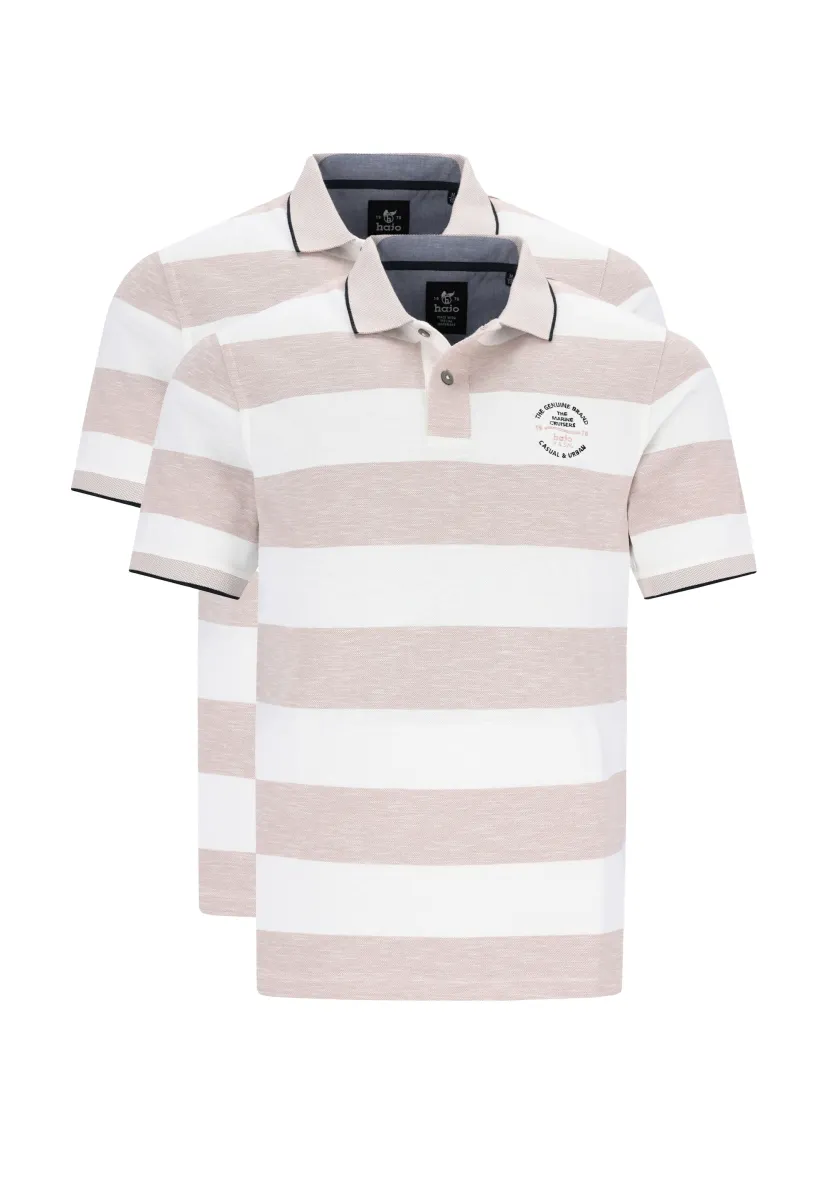 2ER PACK RIVIERA - Poloshirt - taupe