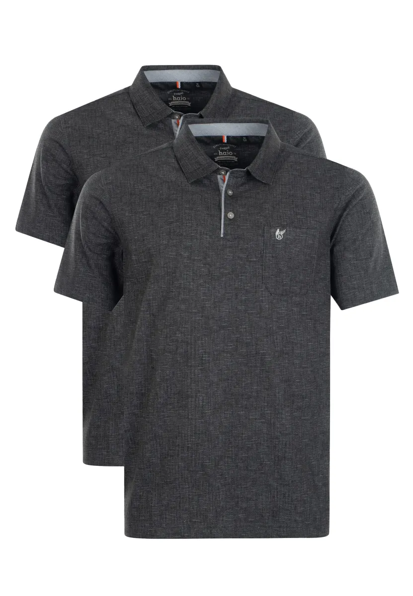 2ER PACK STAY FRESH  - Poloshirt - schwarz