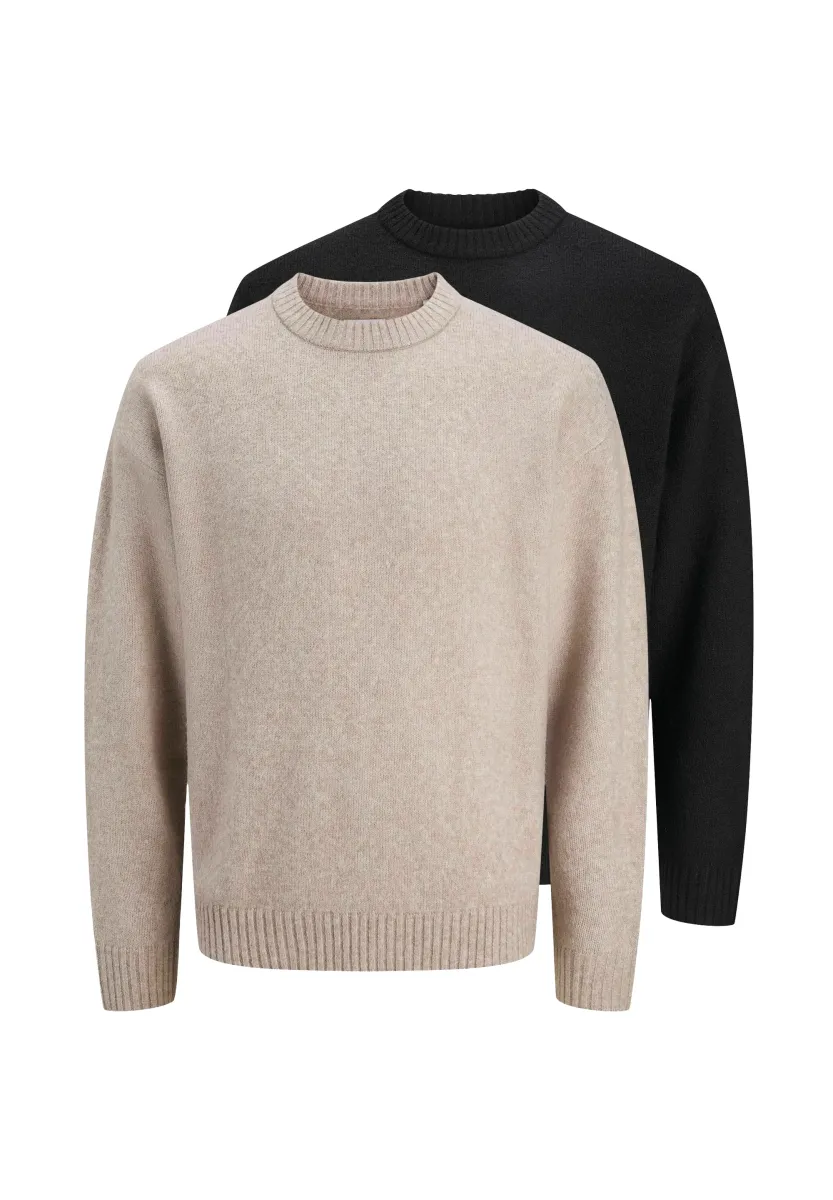 2ER-PACK  - Strickpullover - black