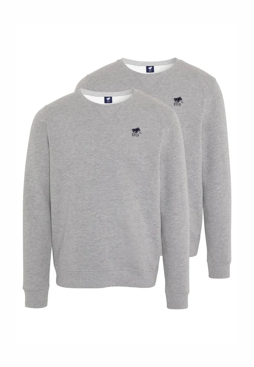 2ER PACK  - Strickpullover - grau