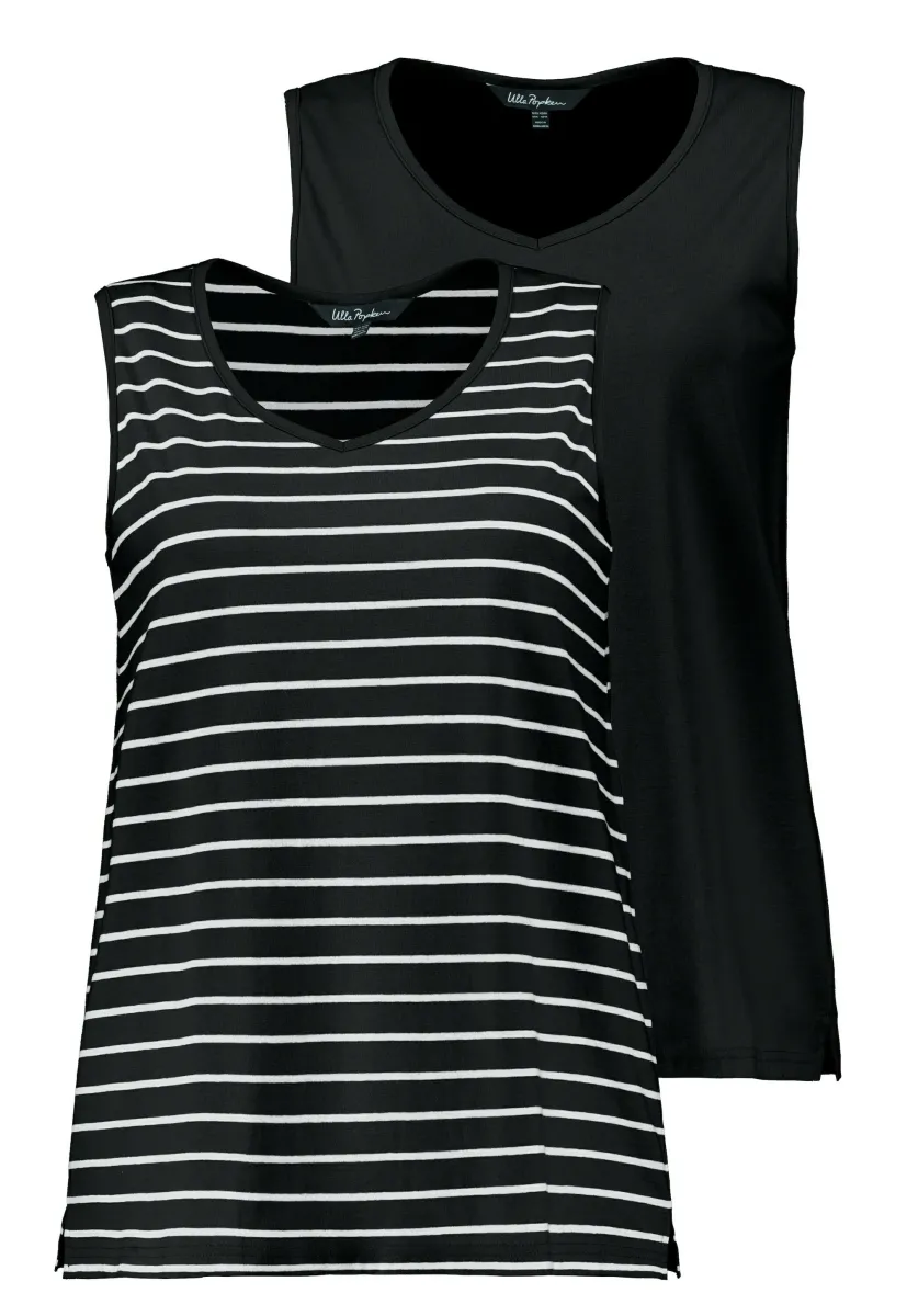 2ER-PACK - Top - schwarz