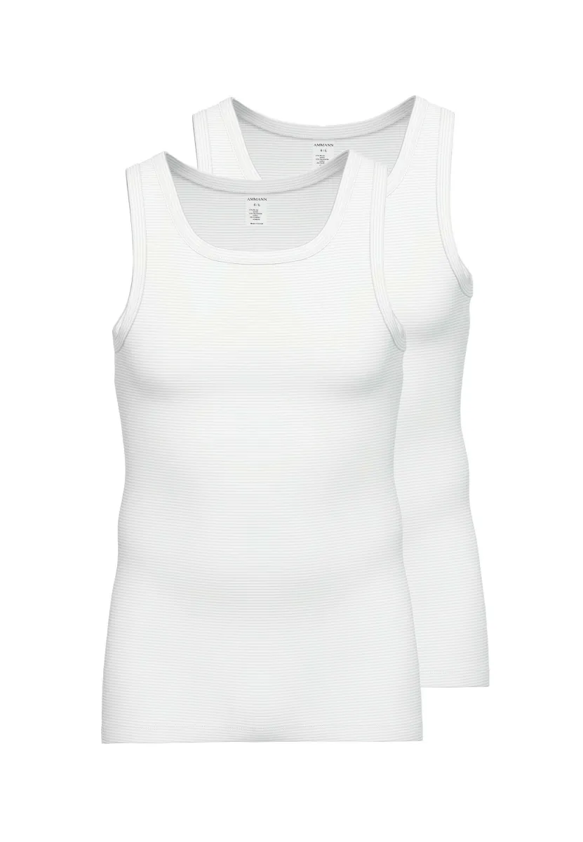 2ER PACK - Unterhemd/-shirt - weiß