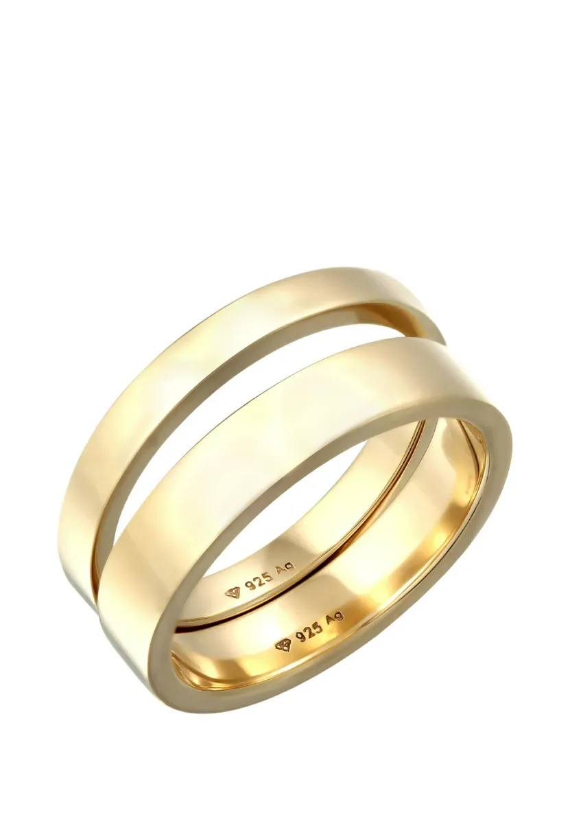 2ER SET CASUAL LOOK - Ring - gold-coloured