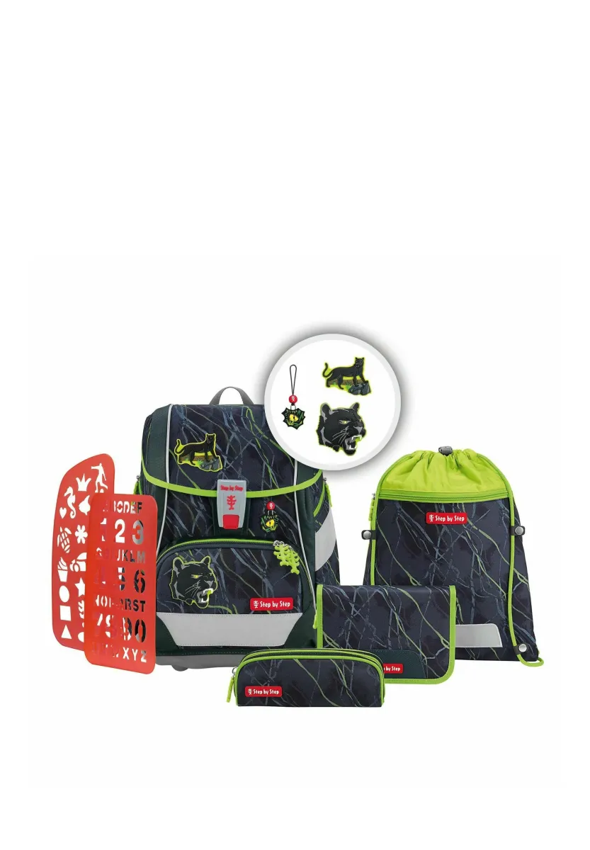 2IN1 PLUS SET 6-TEILIG - Schulranzen Set - danger cat chiko