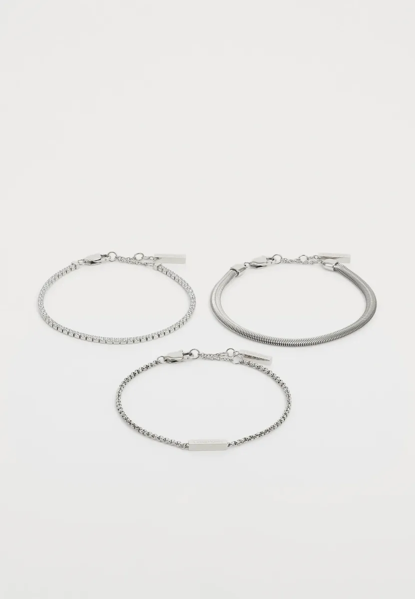 3 PACK - Armband - silver-coloured