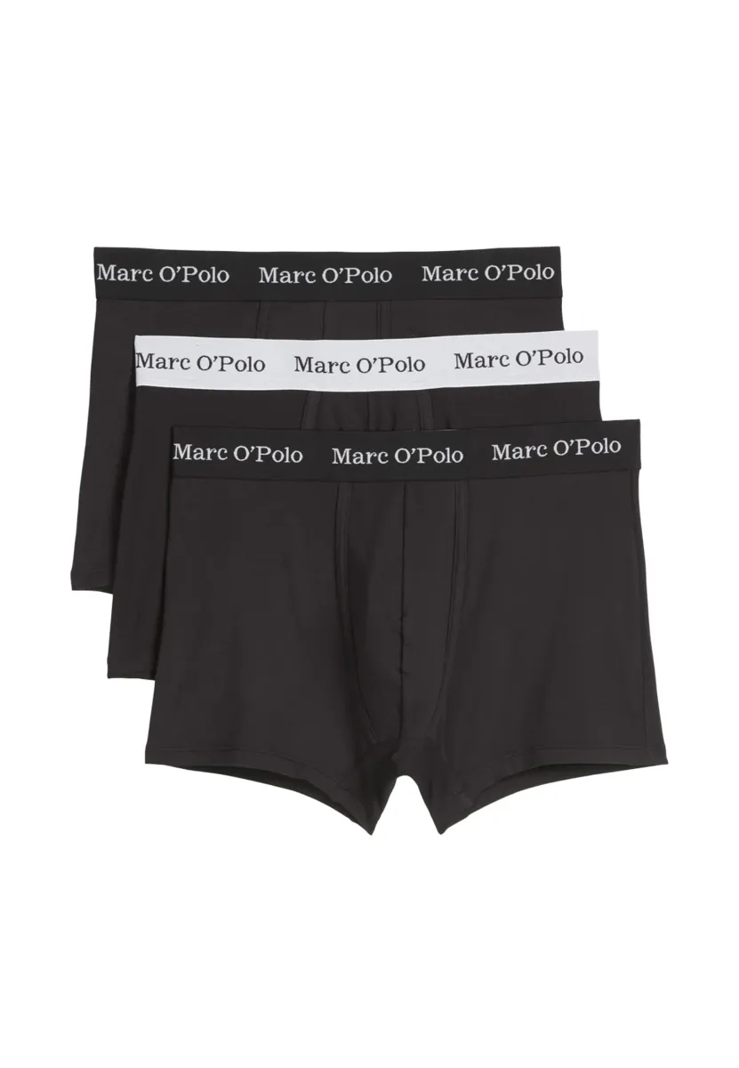 3-PACK  - Boxer Briefs - 2xblack 1xblack white elastic
