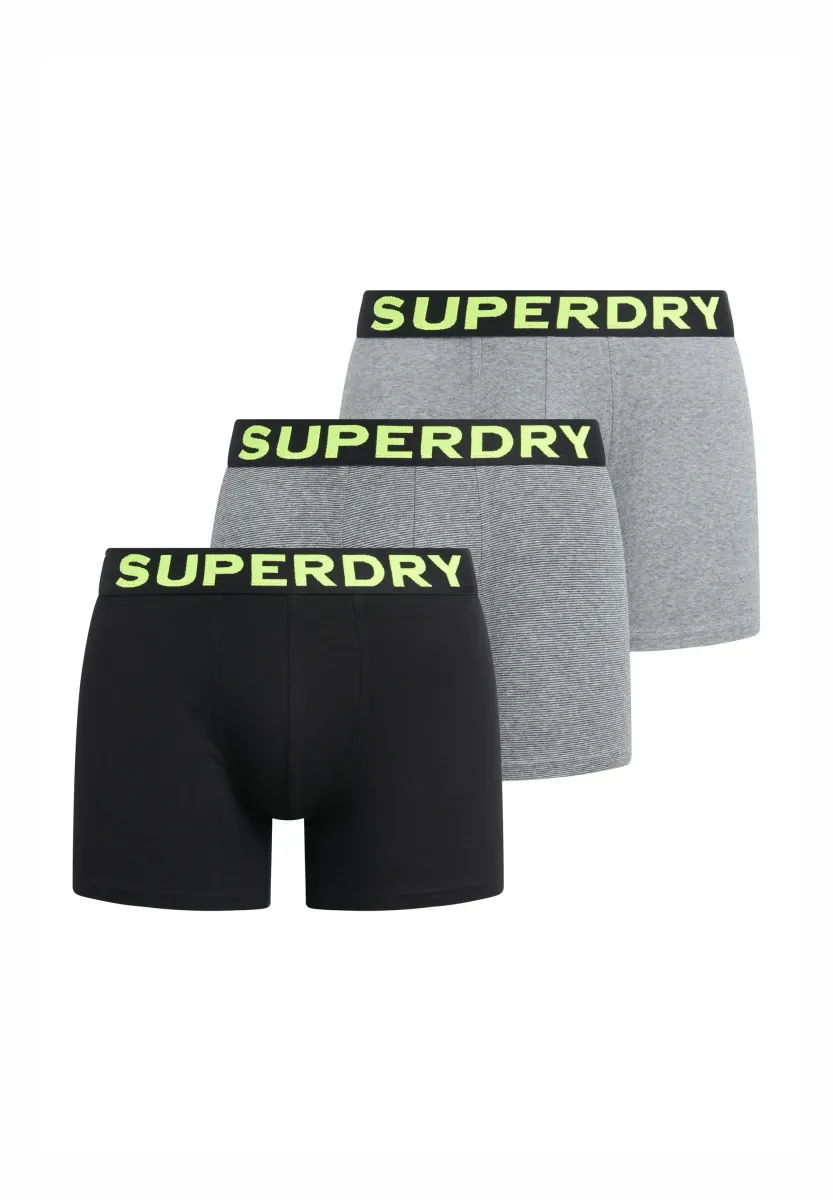 3 PACK - Boxer Briefs - ath grey feeder blk stripe blk