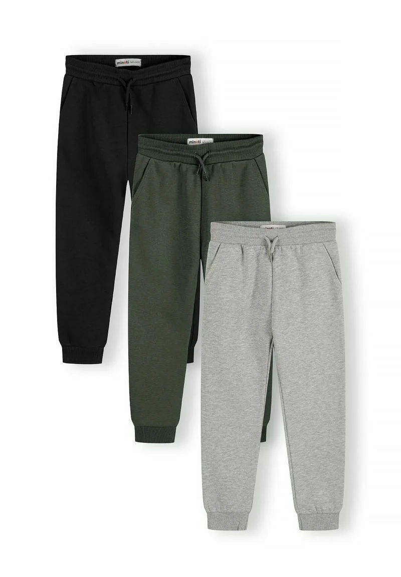 3 PACK CLASSIC - Jogginghose - black khaki grey