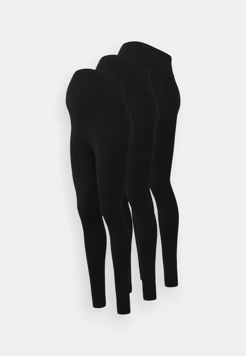 3 PACK - Leggings - Hosen - black